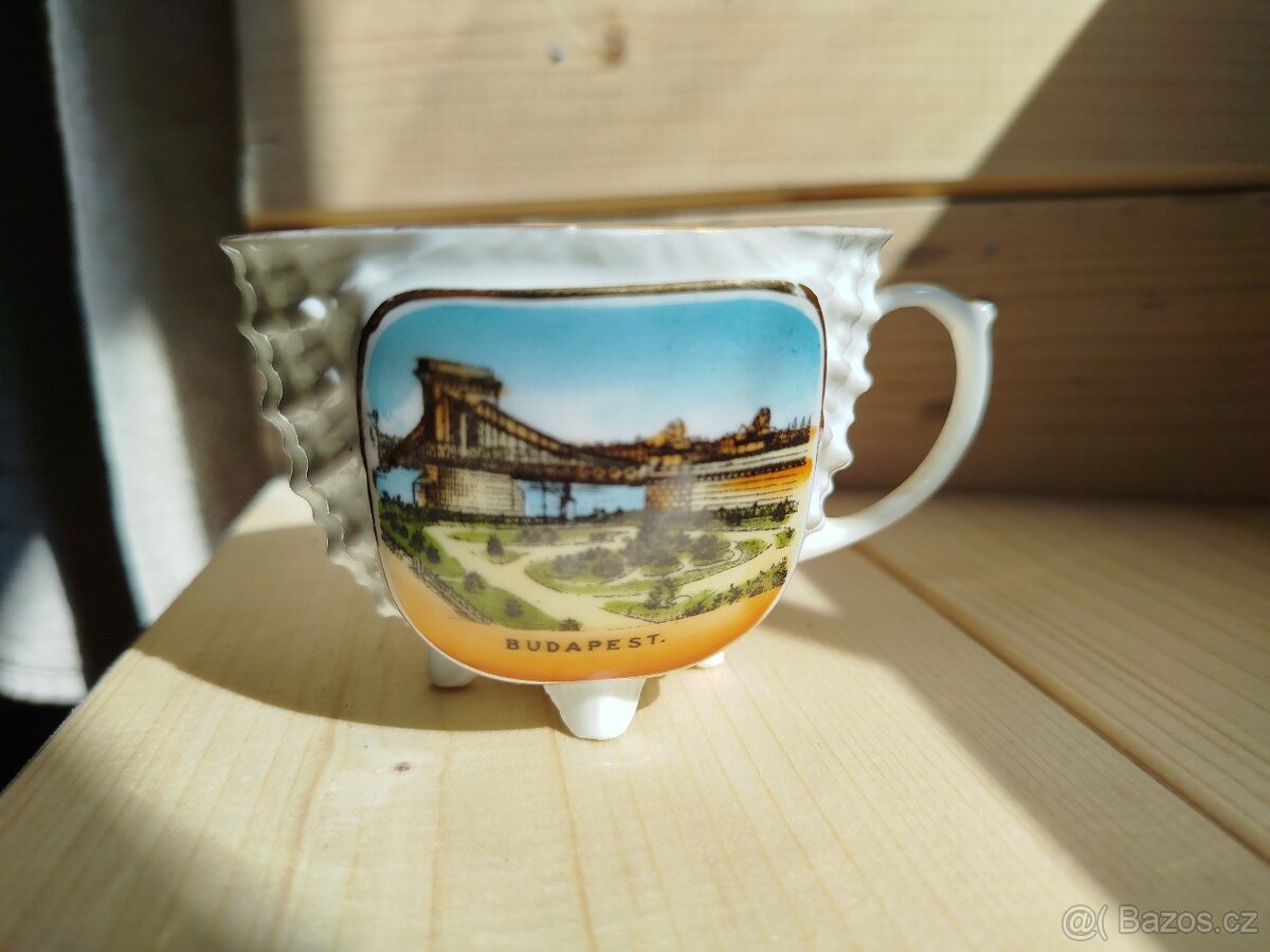 Zn. Viktoria SUPER STAV Porcelánová upomínková dóza Buda - 7