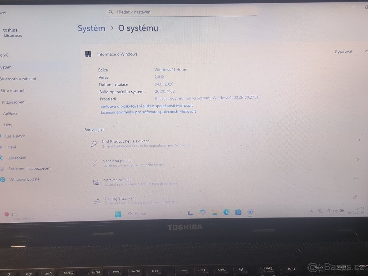 Notebook Toshiba - 7