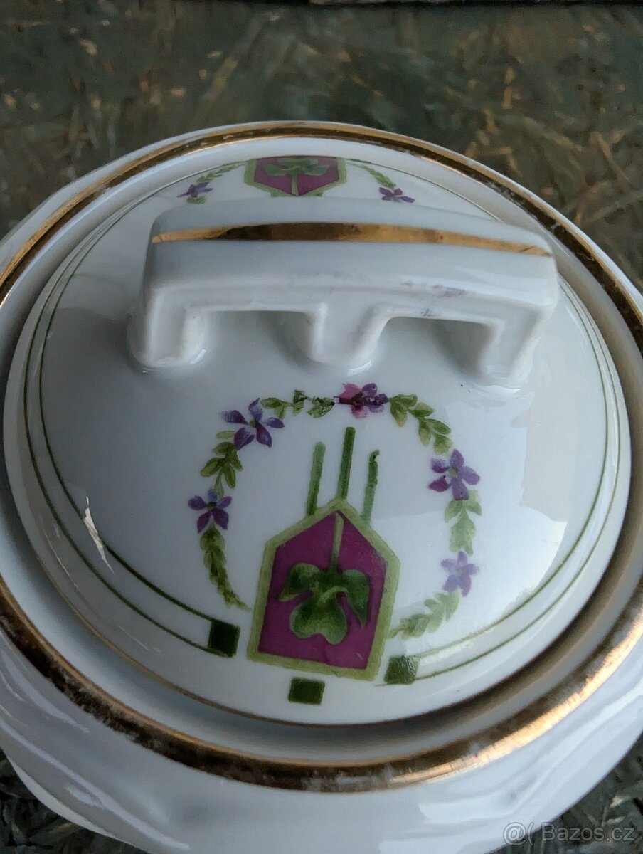 Sběratelská cukřenka v secesním stylu. - 7