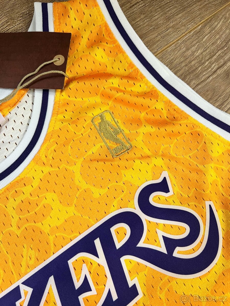 Mitchell & Ness dres BAPE x Lakers yellow XL - 7