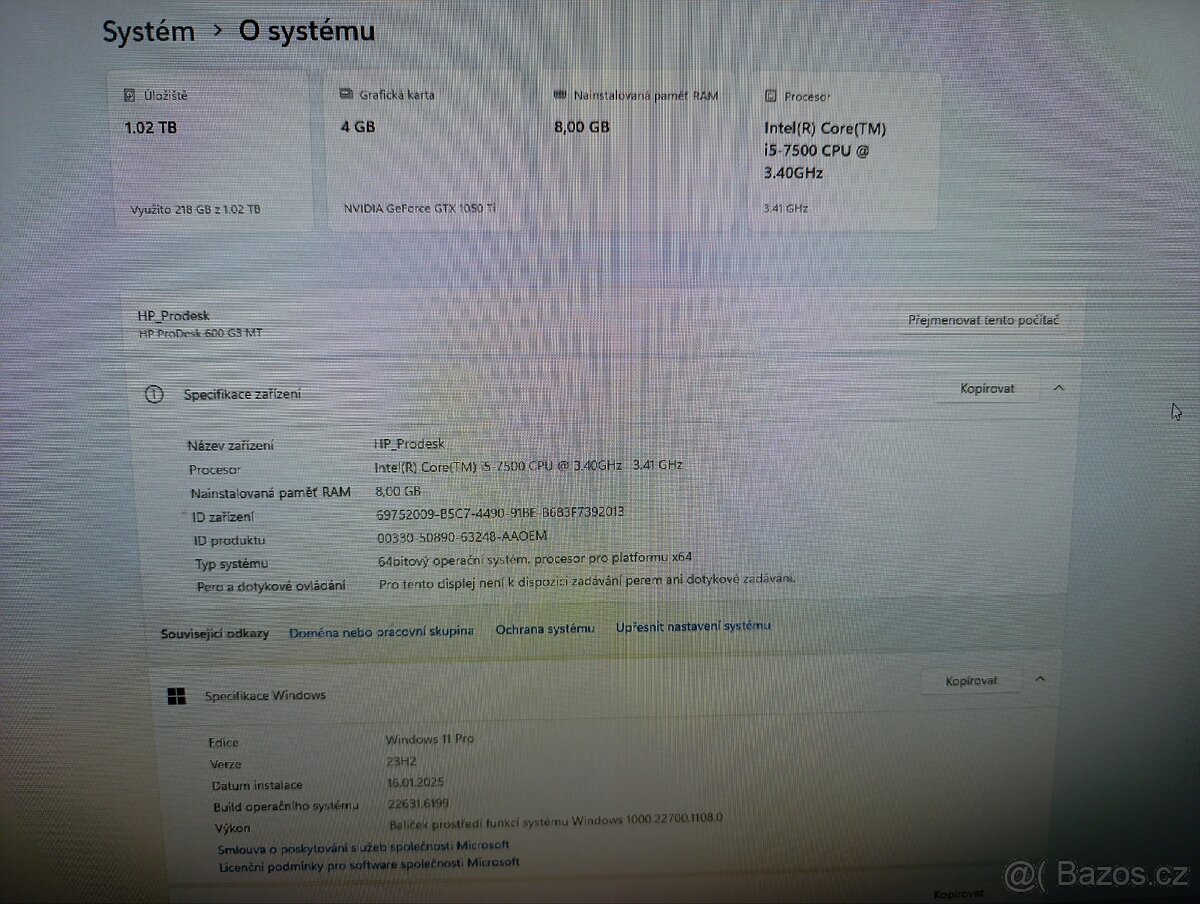 Počítač HP ProDesk - 7