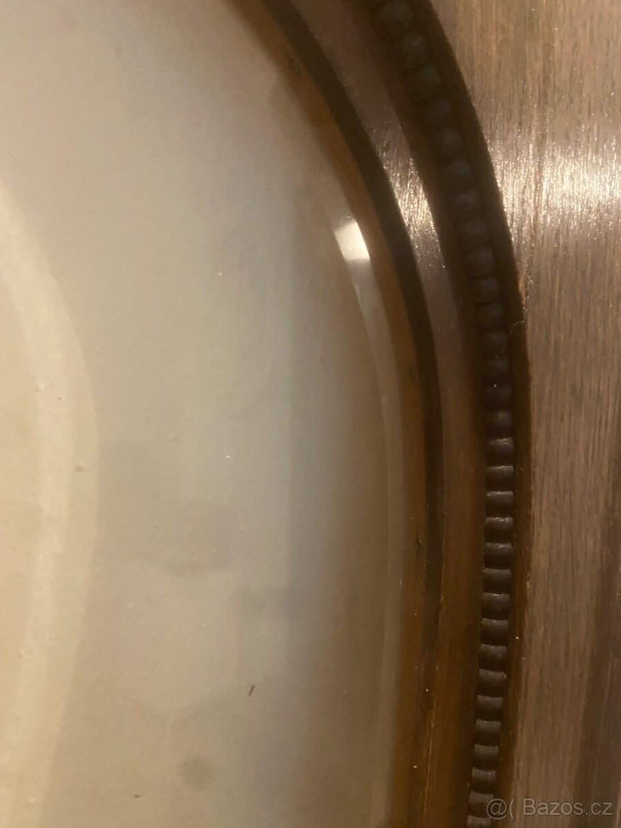 Secesní historické dvoukřídlé dveře s fazetovému skly a dřev - 7