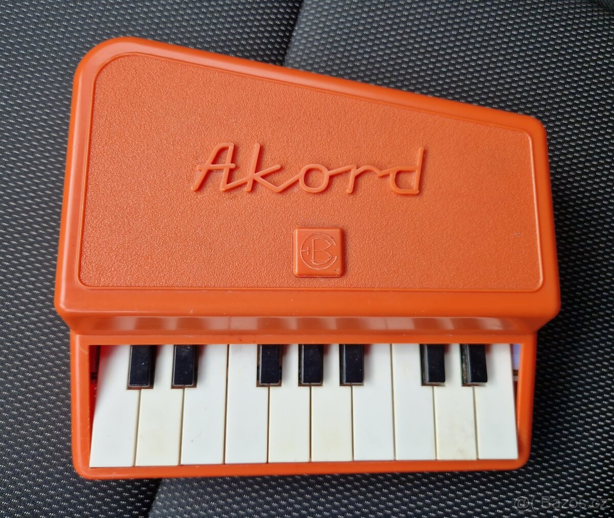 Akord dětské plastové pianko,klavírek - 5 kousků - 7