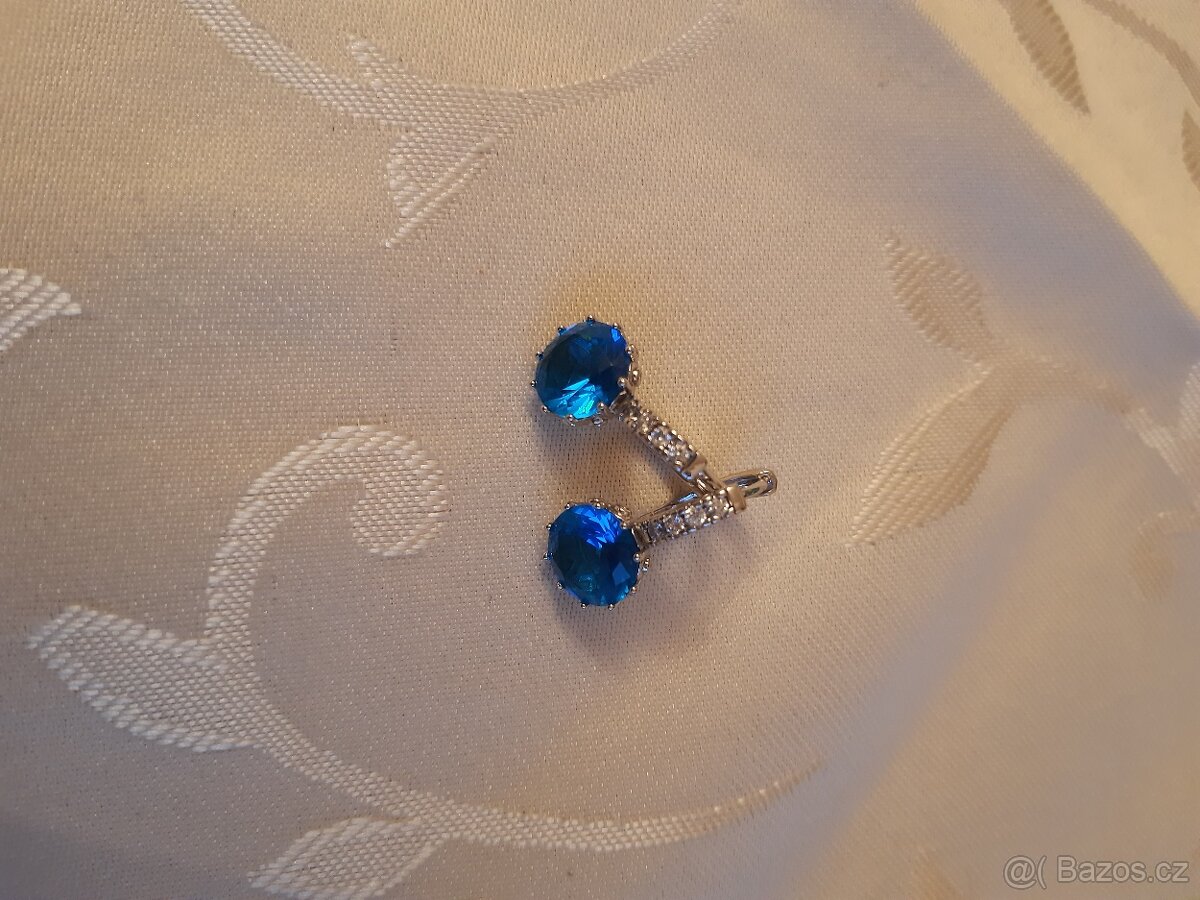 Luxusní pozlacené náušnice - 7