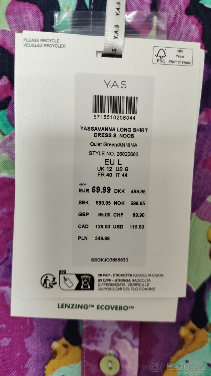 Košilové šaty YAS - 7