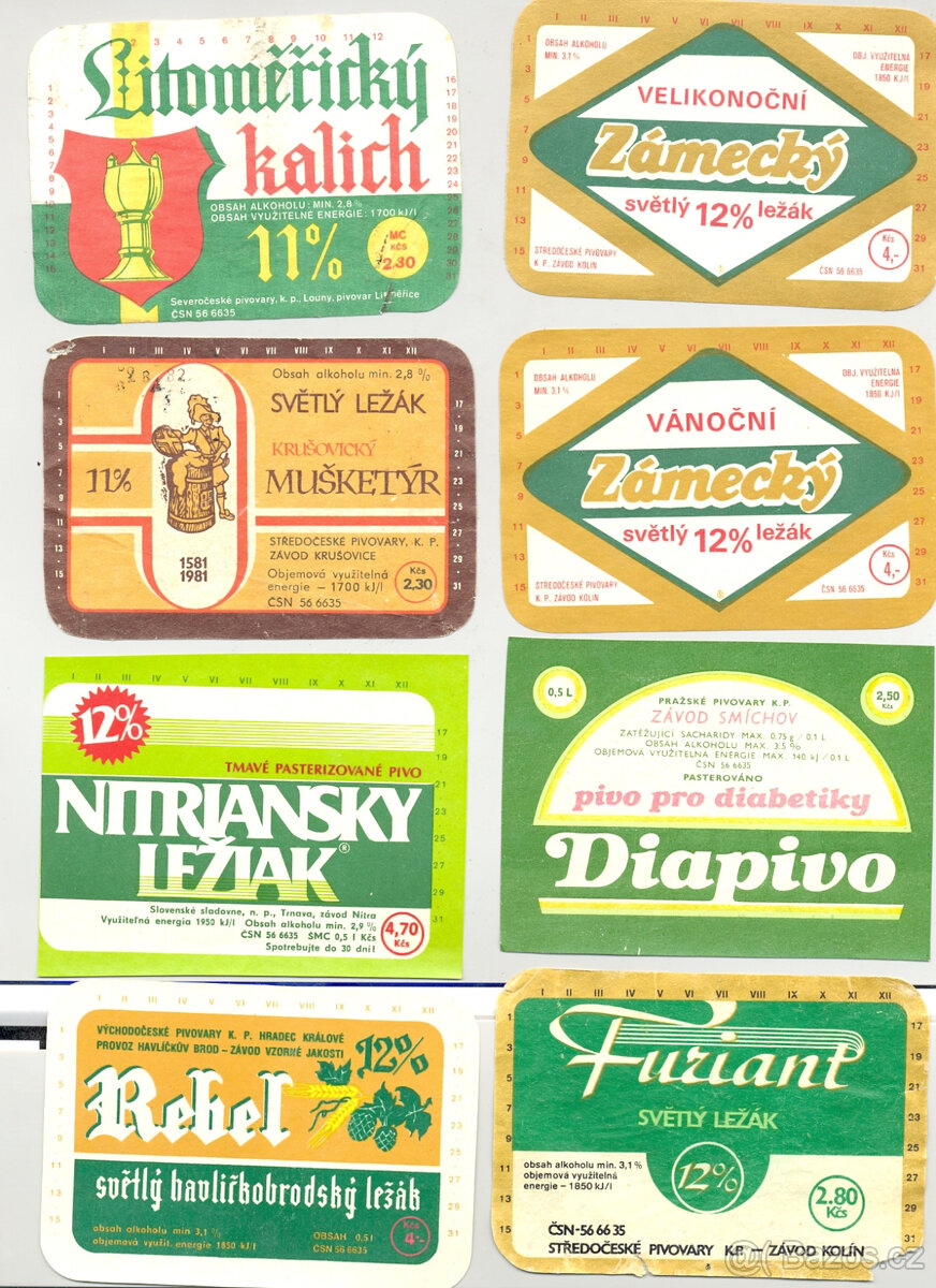 Etikety pivní, pivo, etiketa, pivní etikety - 7