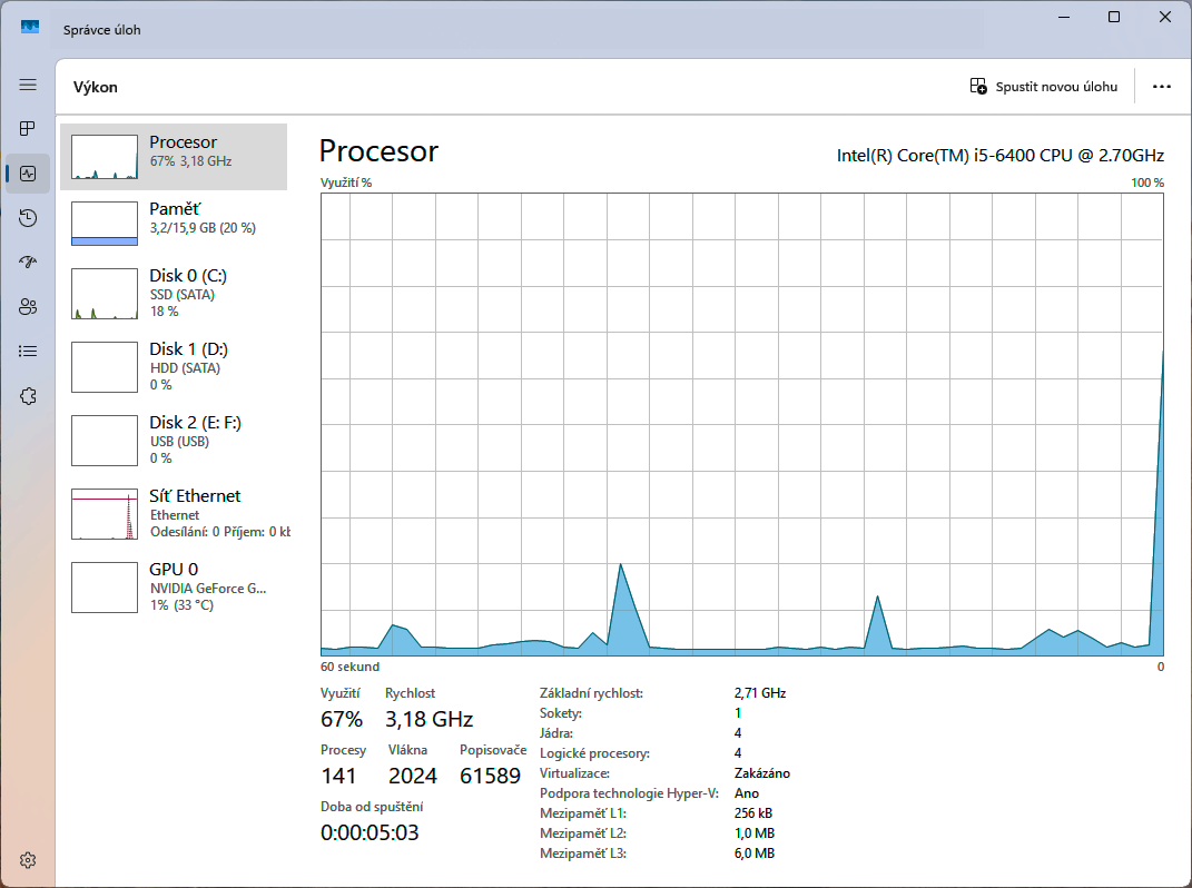 Levný Herní počítač s GTX 1060, Windows 11 - 7