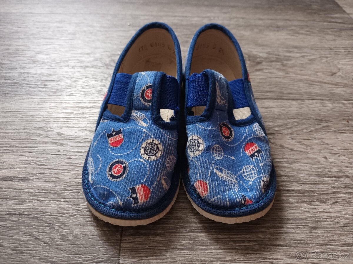 Dětské modré bačkory, vel. 24 - 7