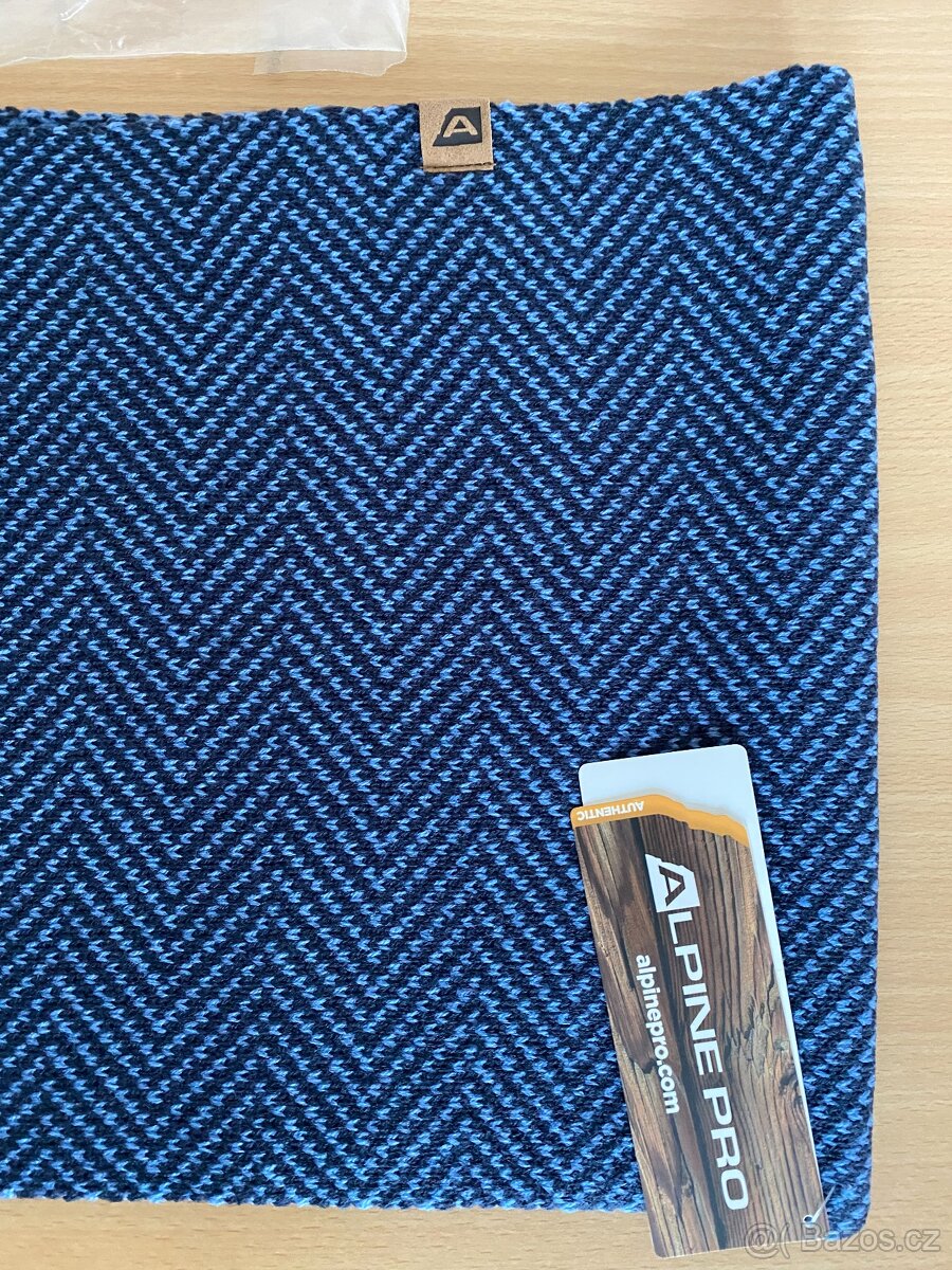Nová unisex kruhová šála ALPINE PRO - modro-černá - 7