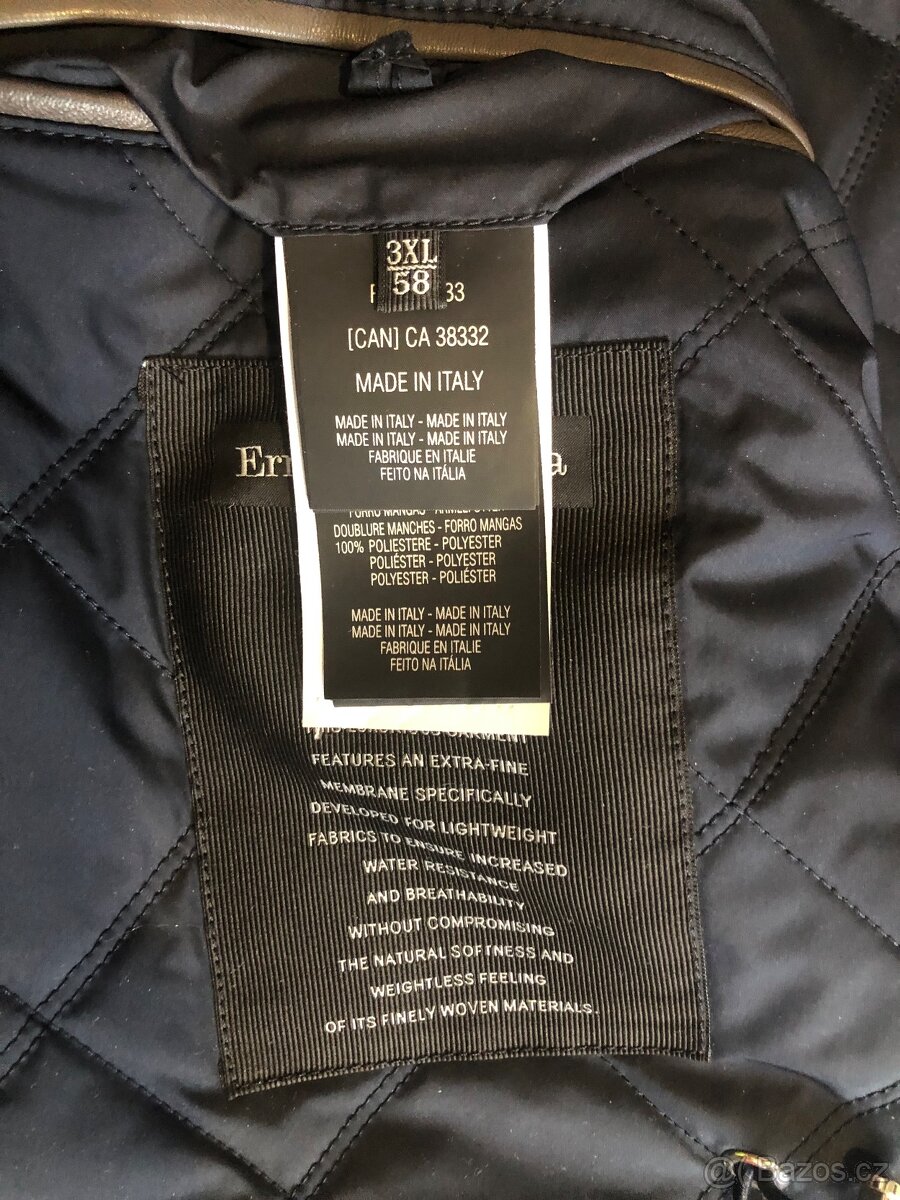 Luxusní zimní bunda E. Zegna, cena nové přes 170tis kč - 7