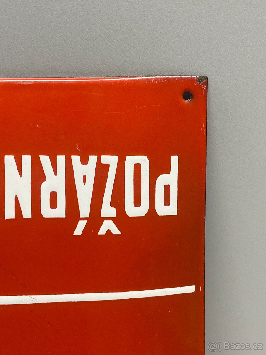smaltovaná cedule požární nářadí cedule smalt tabule - 7