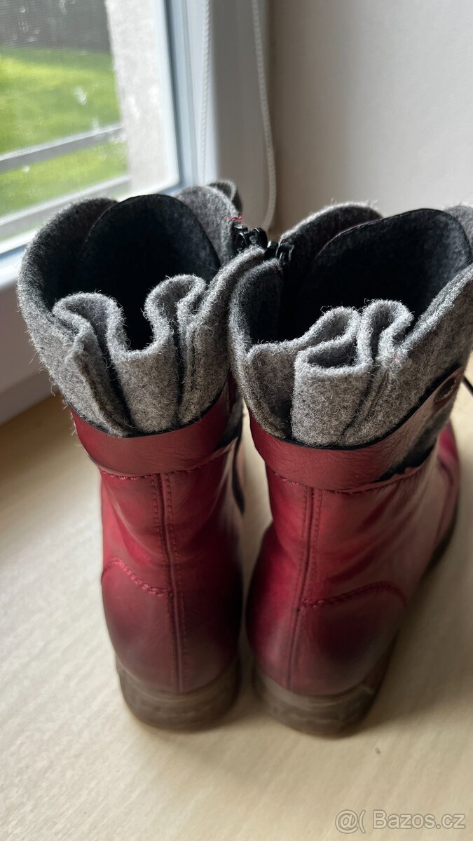 RIEKER 79604 Red Combination vel 38, dámské polokozačky - 7
