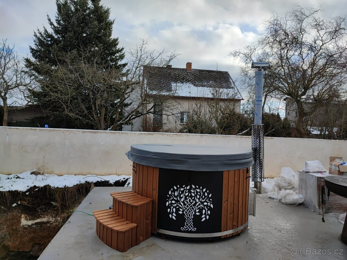 Koupací sud, hot tube, horka vana, vířivka,wellness,káď - 7