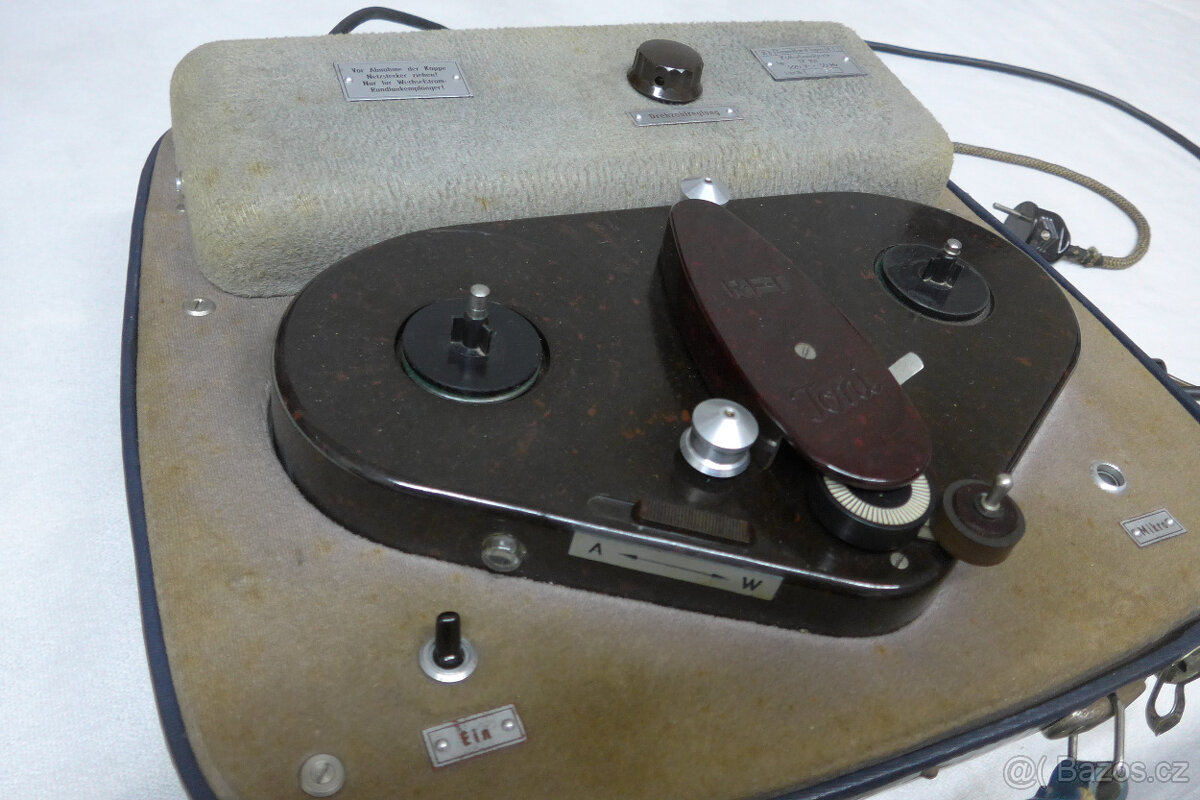 Civkový Kotoučový Starožitny Magnetofon RFT Germany DDR - 7