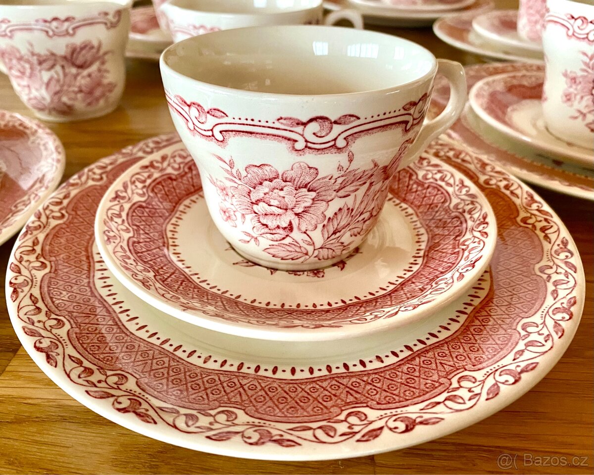 Anglický porcelánový servis (bez vady) - 7