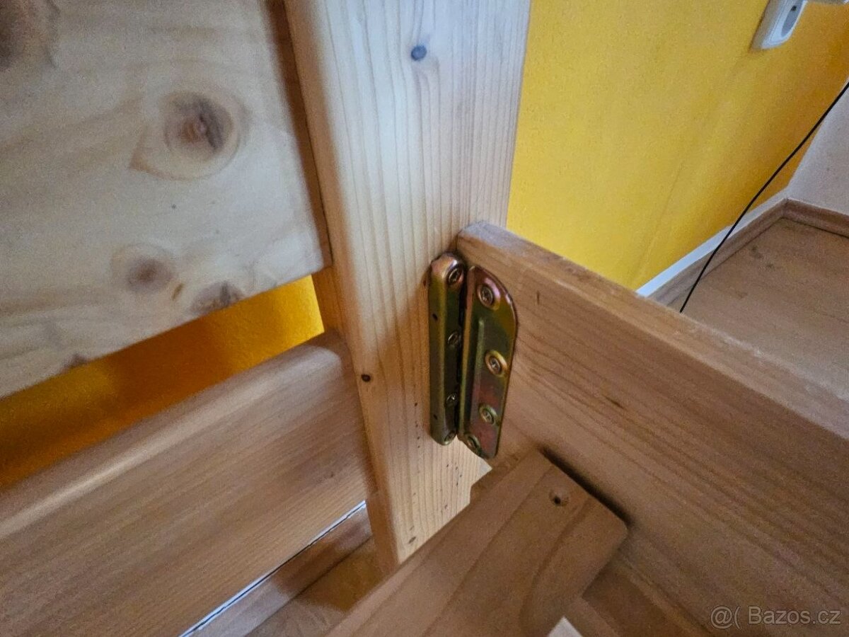 Postel z masivu 120x200 s roštem - 7