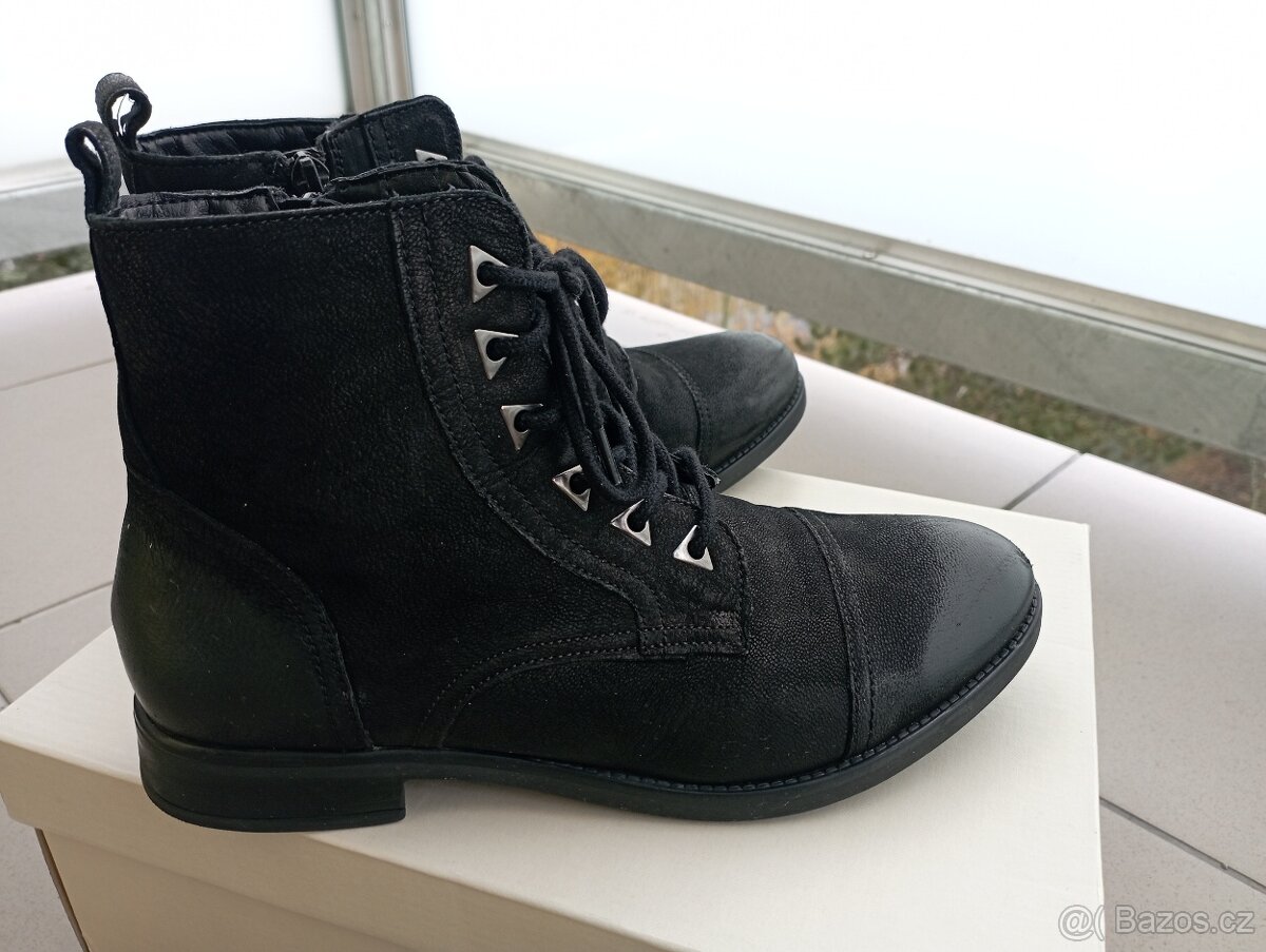 Dámské kotníkové kožené - 7