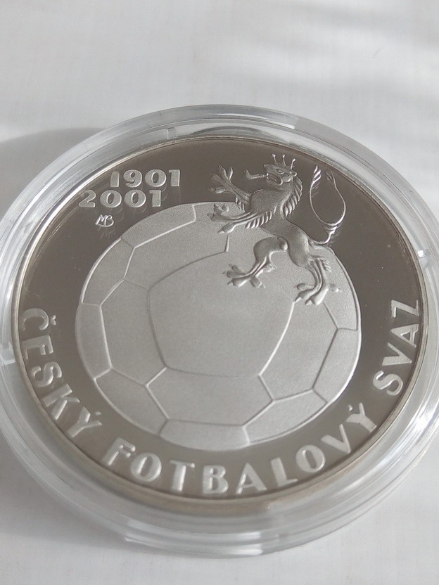 Pamětní mince 200Kč 2001 Fotbal proof - 7