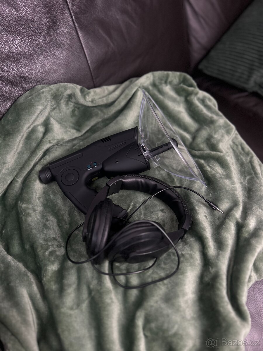 Parabolický mikrofon na poslech přírody + sluchátka - 7