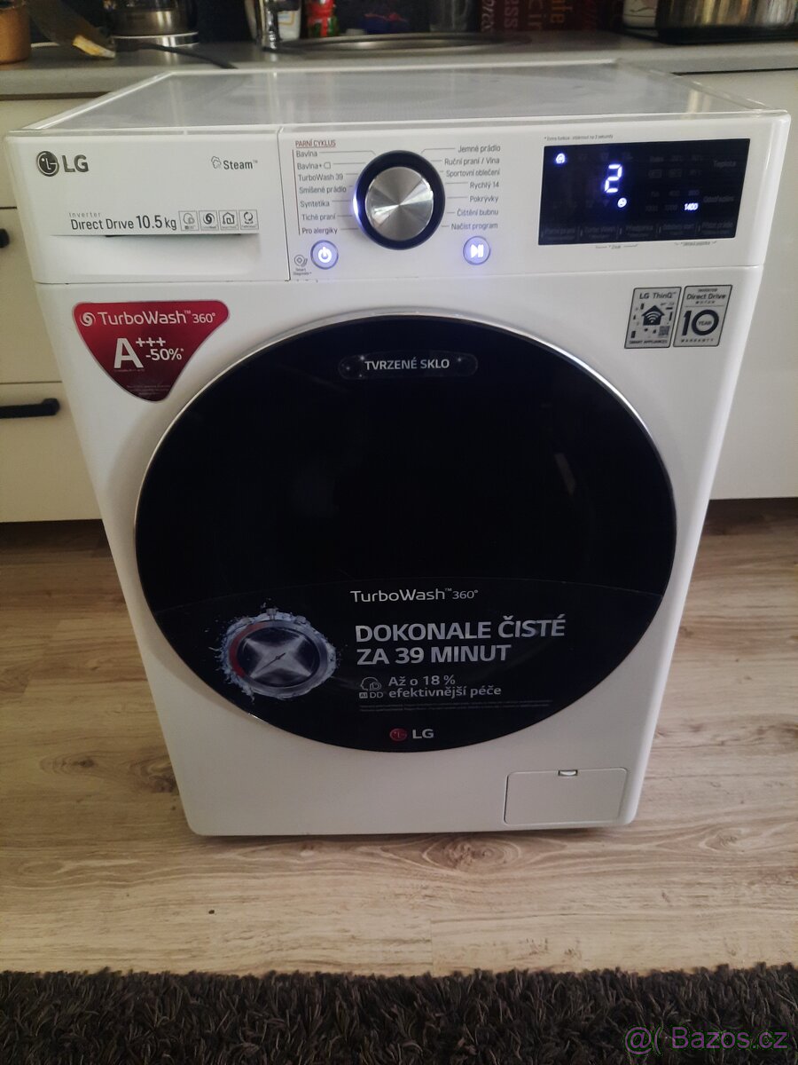 Pracka LG na 10,5kg---mohu dovézt - 7