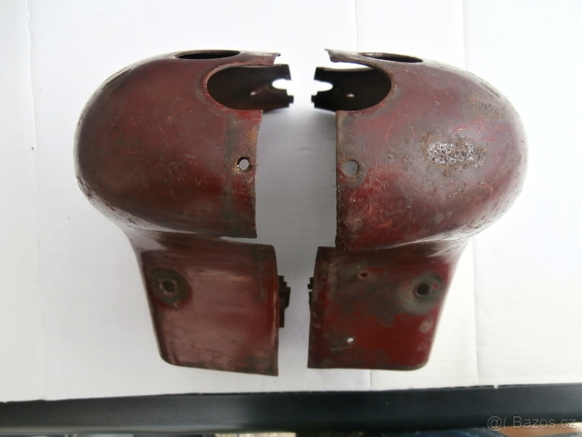 Motocykl veterán přední světlo plechy náhradní díly 900 kč - 7