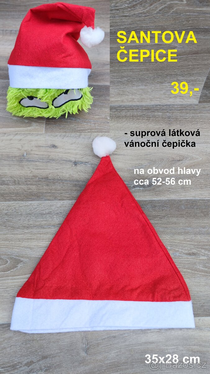 Vánoční čepice, čelenka, stromečky.... - 7