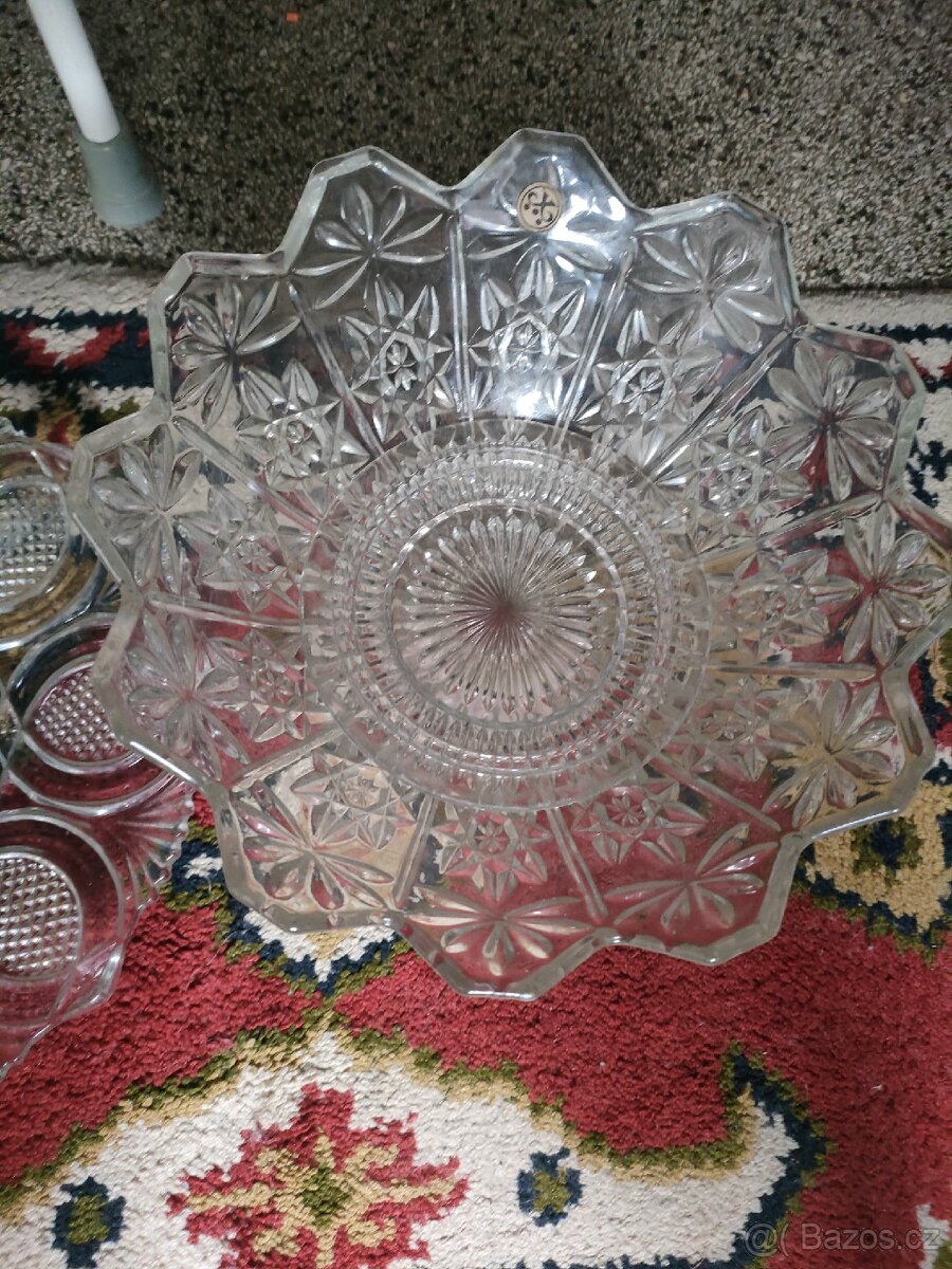 Skleněné misky,tácy - 7