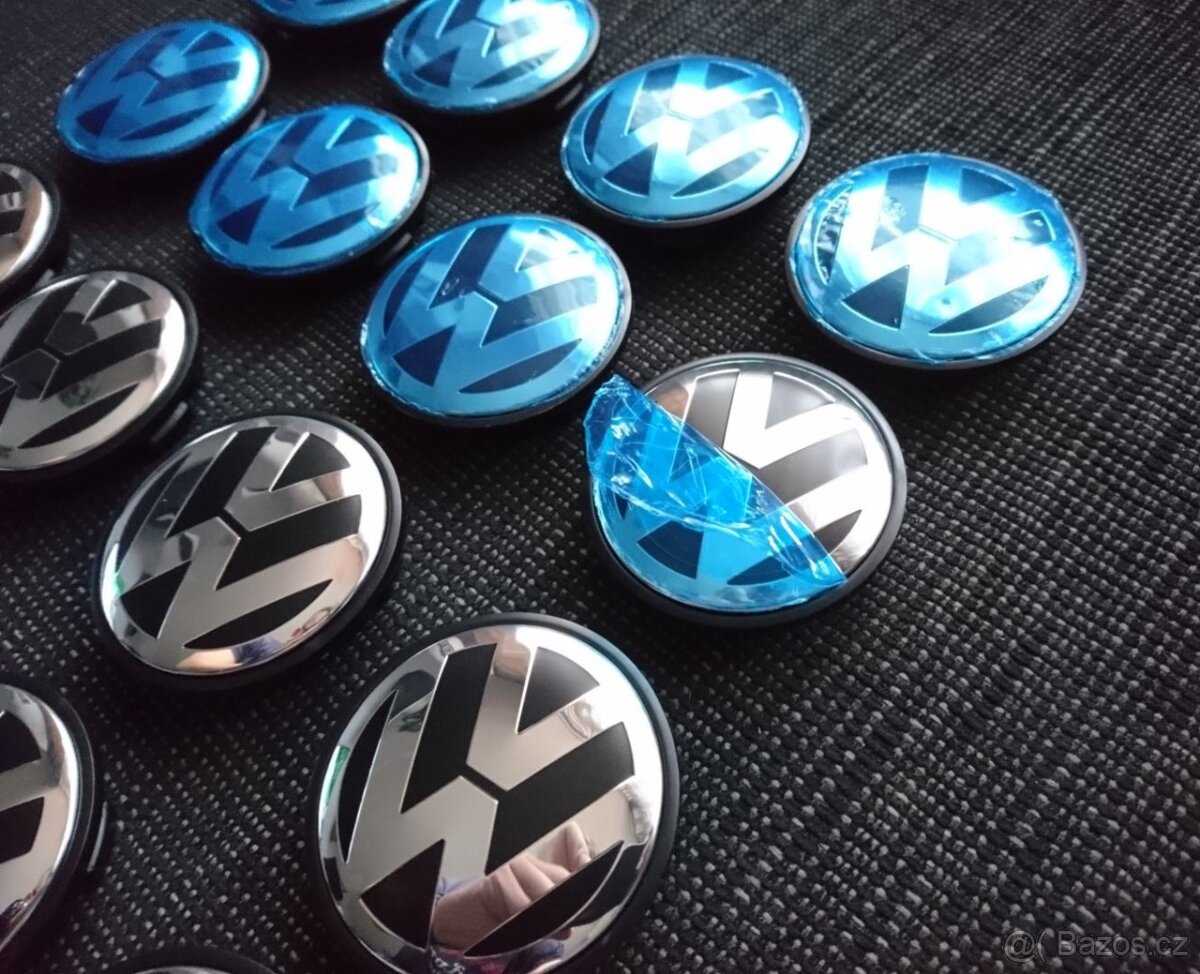 Stredové krytky pukličky diskov Golf Passat Sharan Polo - 7