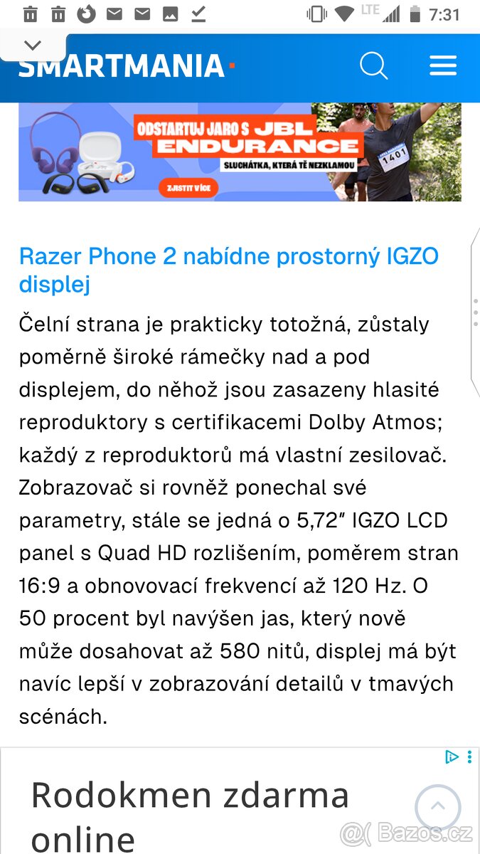 Razer Phone 2 herní mobil, - 7