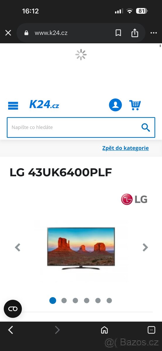 LG led Smart televize 43” 109 cm - 7