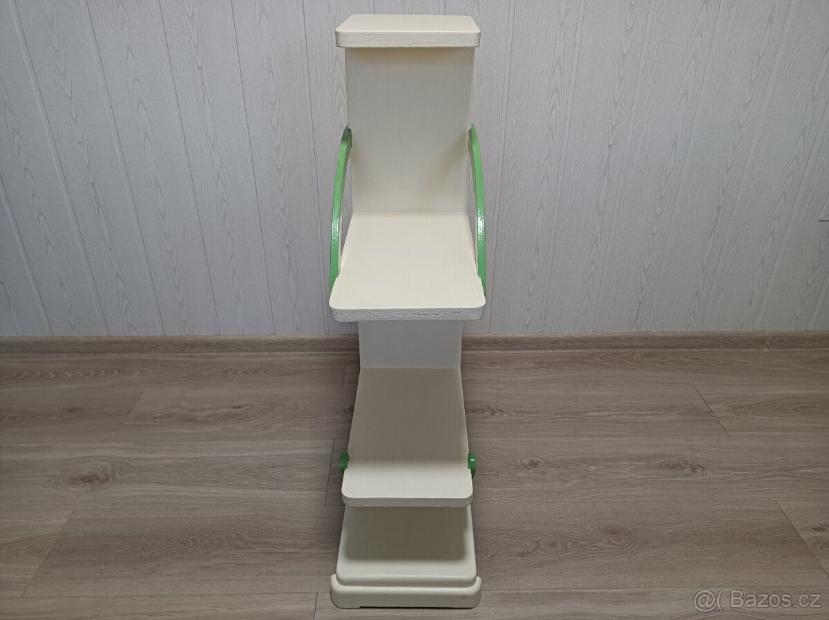 Zajímavý starožitný květinový stojan ART DECO - 7