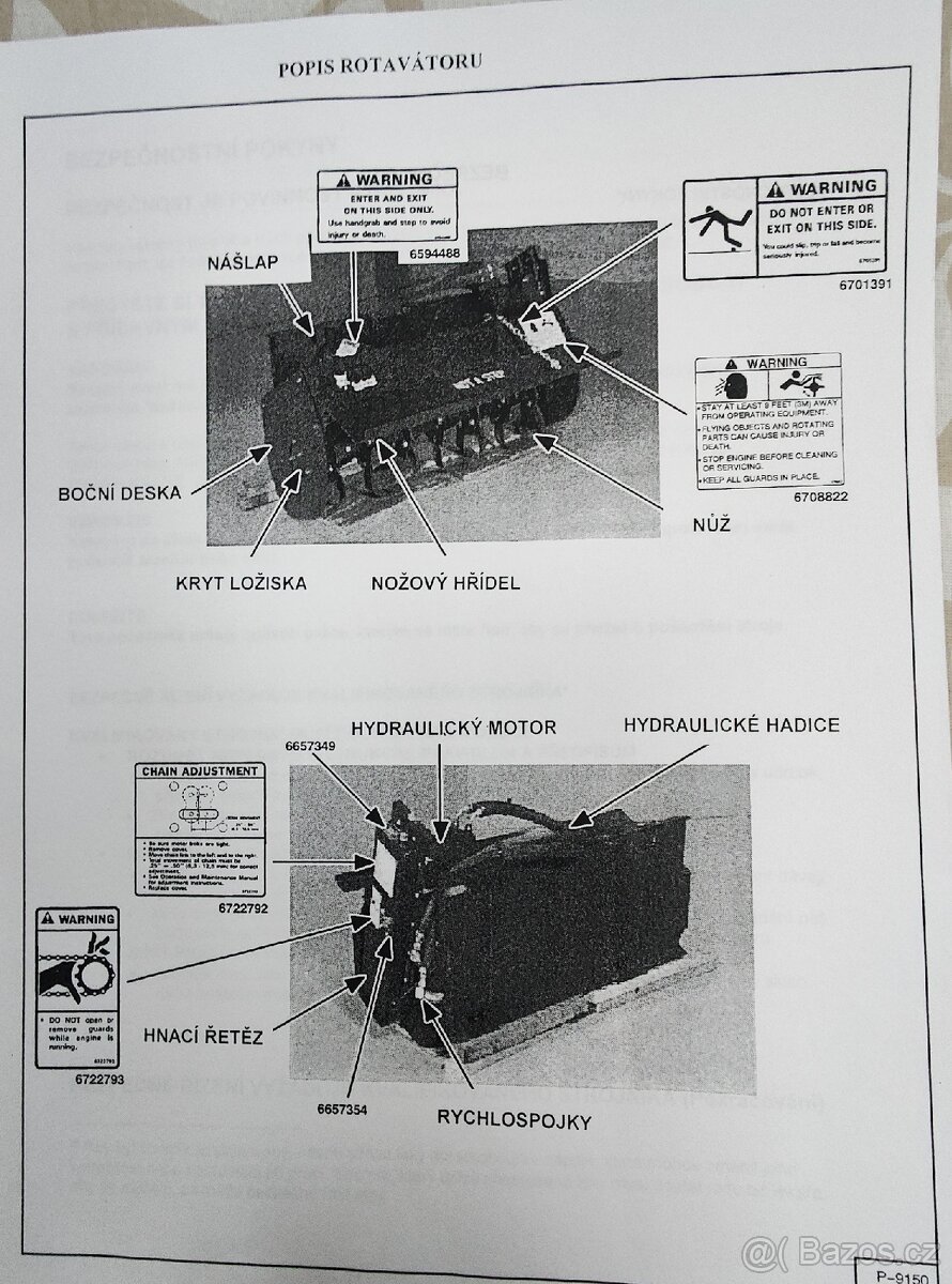 Půdní rotavator Bobcat na smykový nakladač Novotný - 7