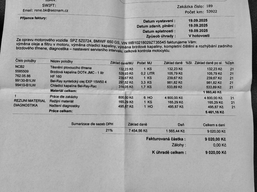 BMW F650 GS, r.v. 2009 - 7