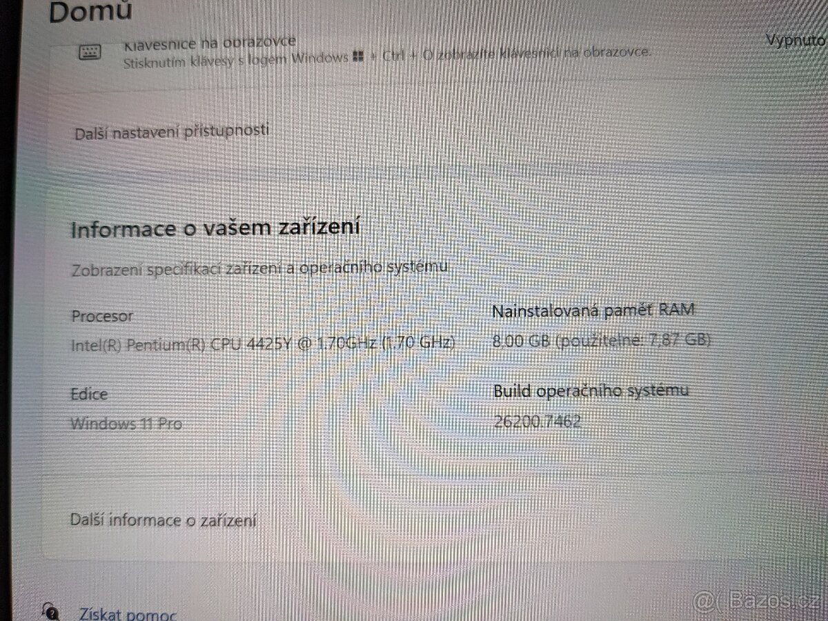 Microsoft surface GO 2 , klávesnice, pero, tablet notebook - 7