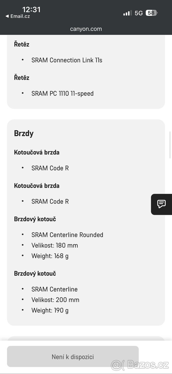 Canyon Sender CF 7.0 M Carbon - 7