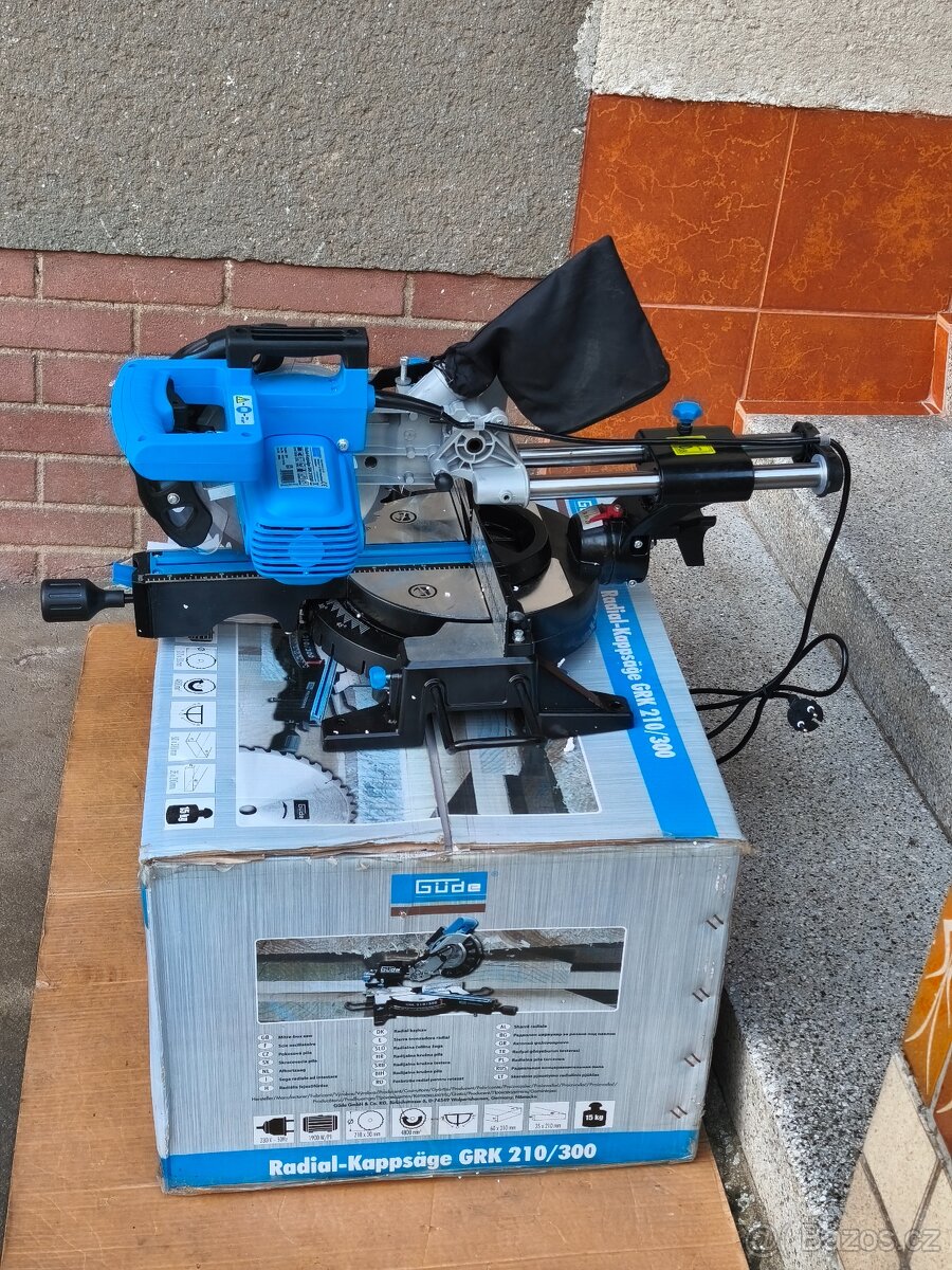 Prodám NEPOUŽITOU pokosovou pilu s posuvem GÜDE GRK 210/300 - 7