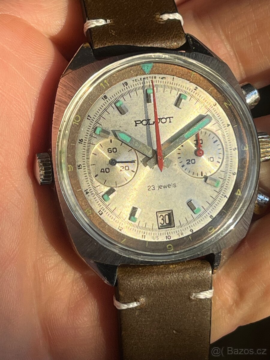 Poljot chronograph hodinky - 7