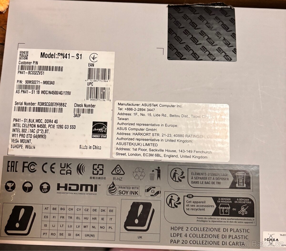 Prodám mini PC Asus PN41 + příslušenství - 7