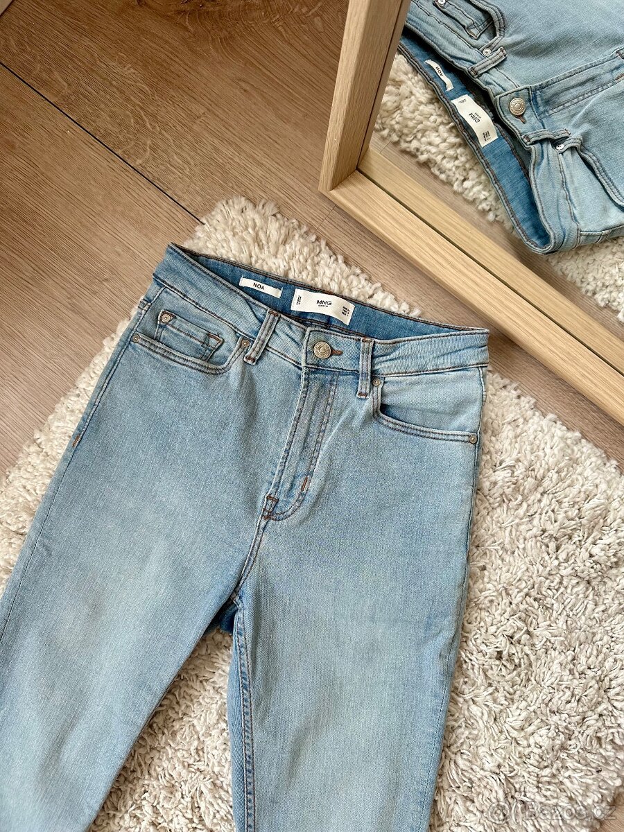 Světlé skinny džíny Mango - 7