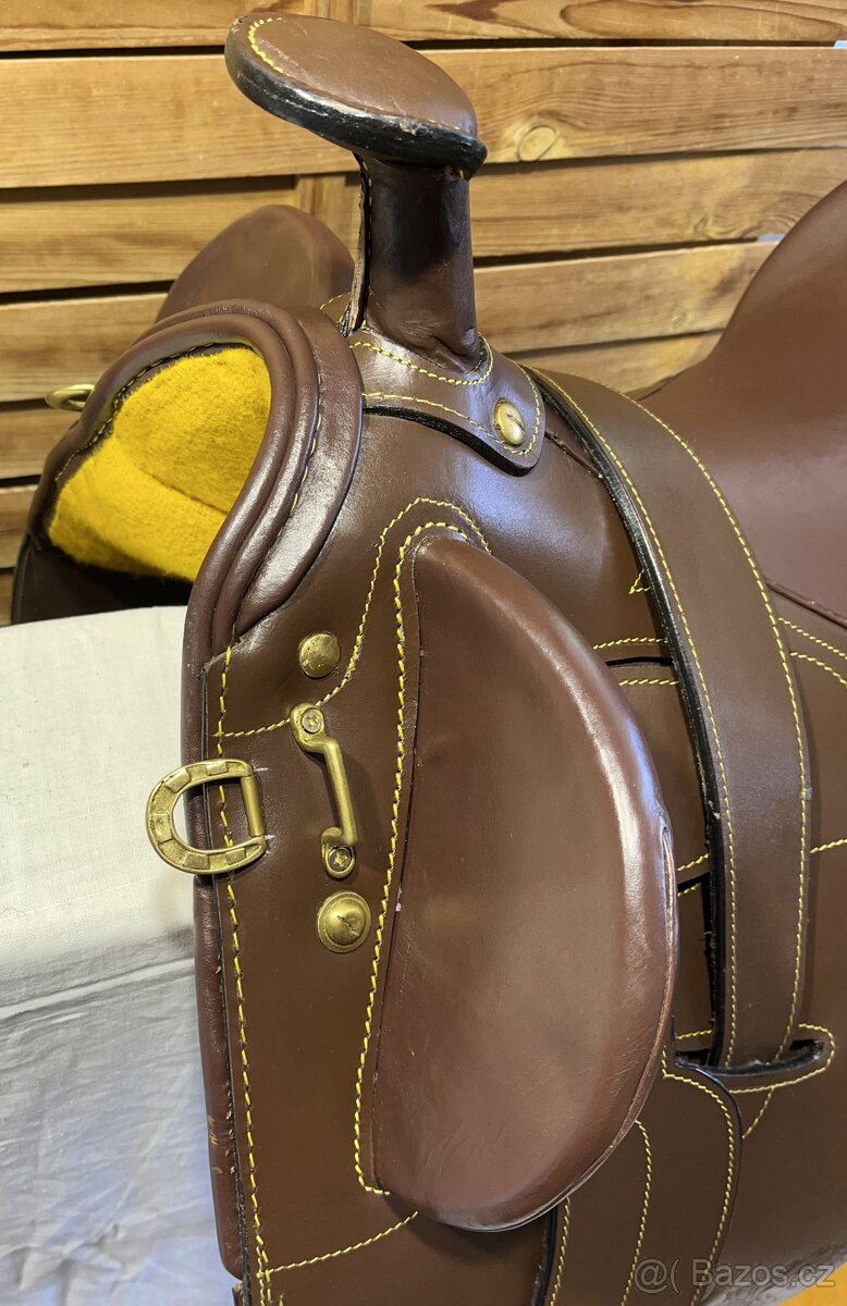 Australské sedlo s hruškou hnědé - 7