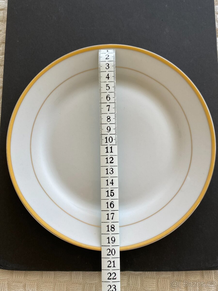 Talíř pozlacený 5ks - 7