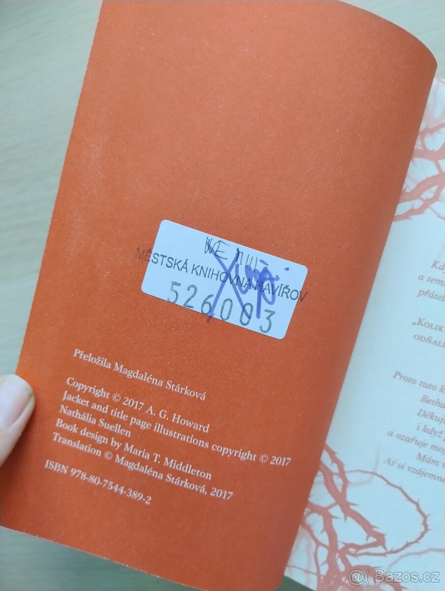 YA standalone Krverůž - A.G. Howardová - 7