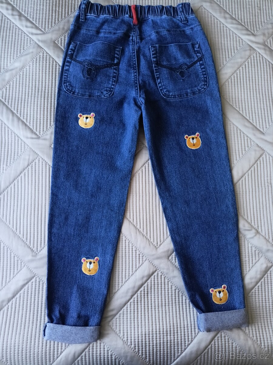 Nové džíny 128/134+nové tenisky, vel.33 - 7