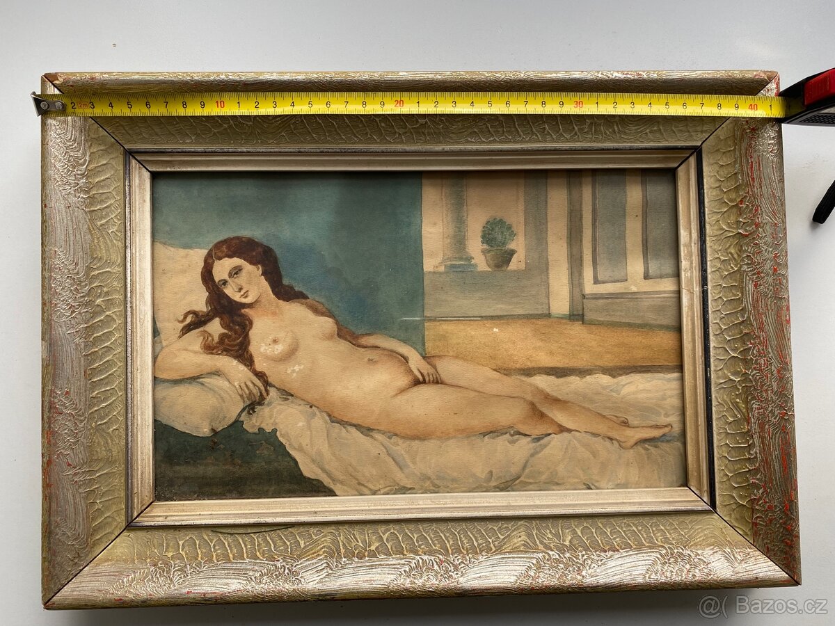 Retro obraz - akt ženy - 7