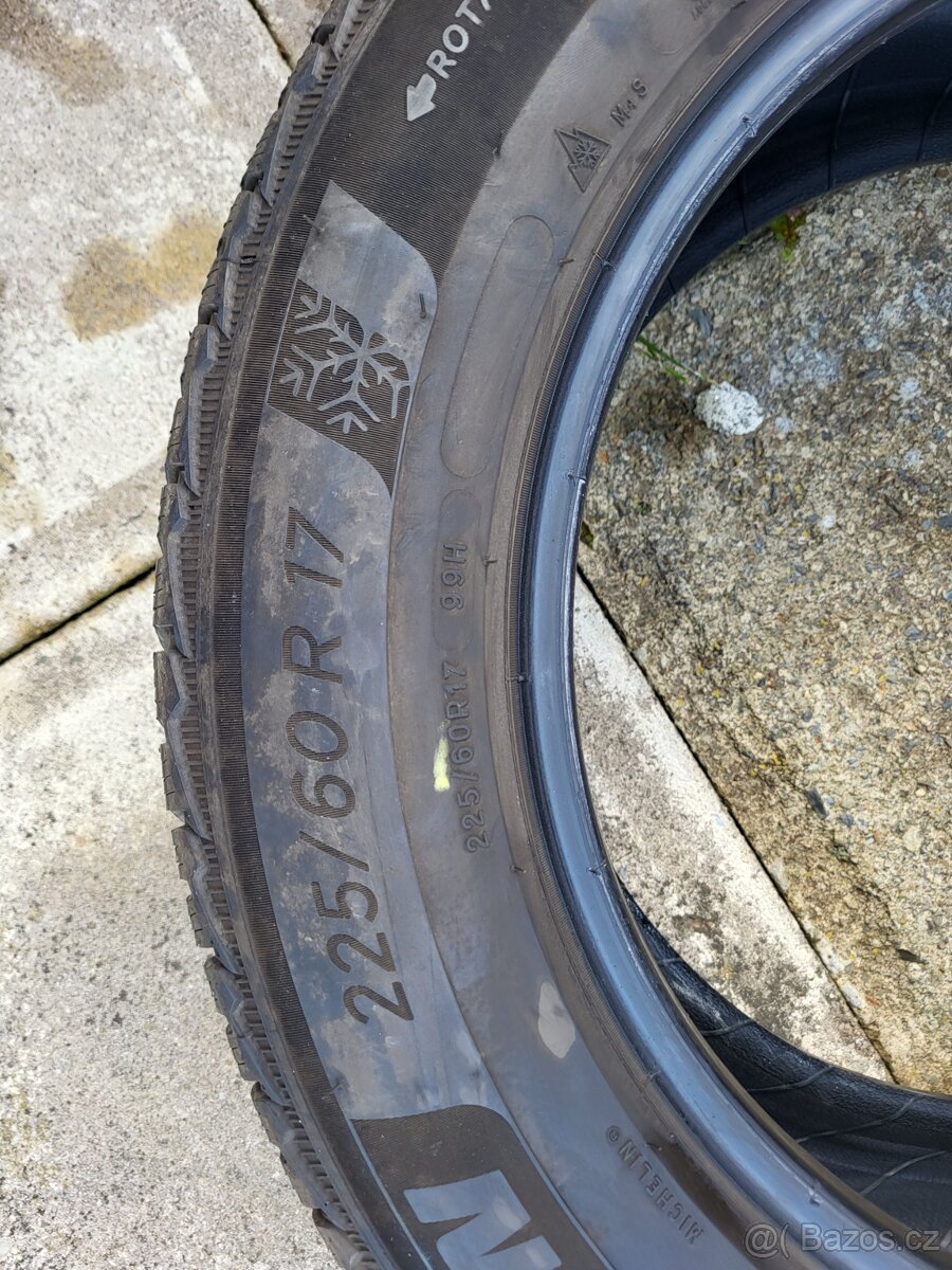 2x 225/60R17 Michelin zimní pneu - 7