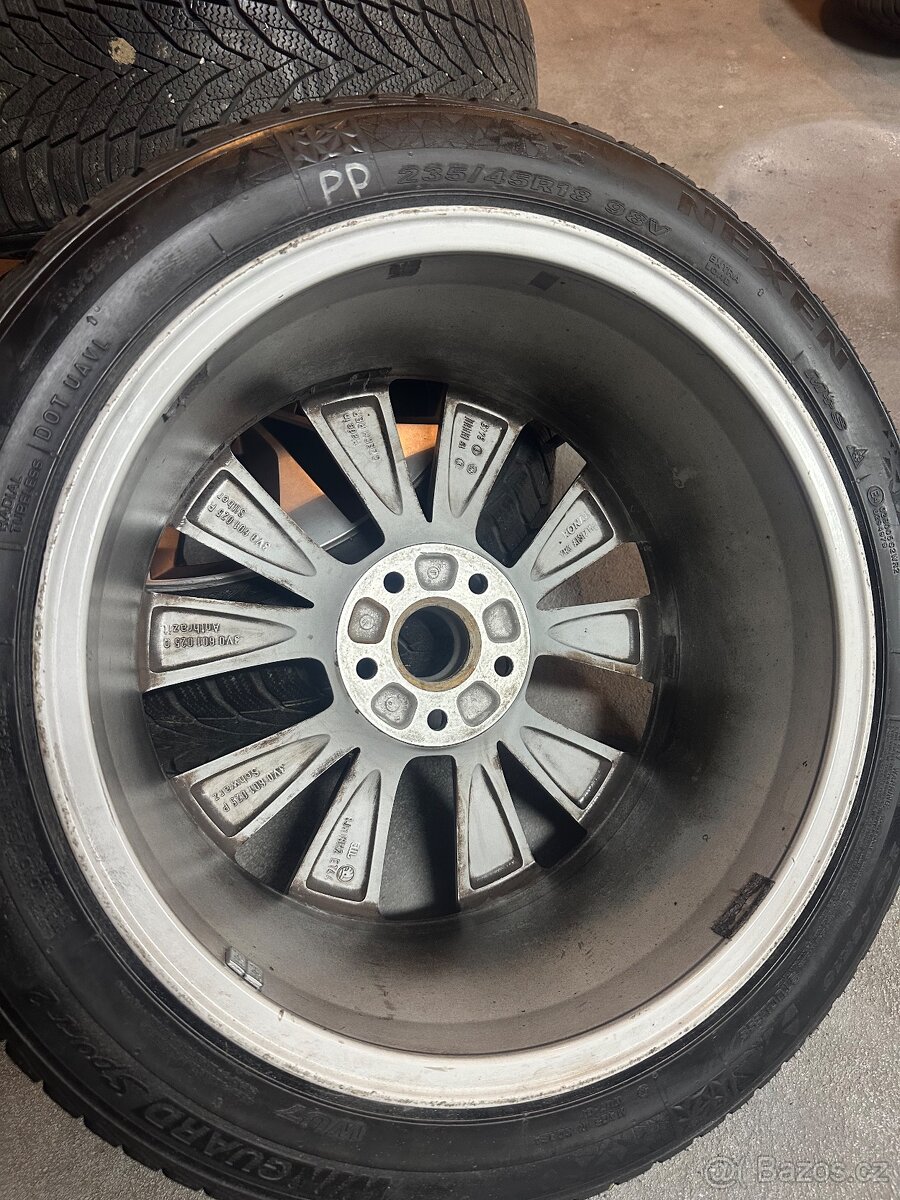 ALU Kola ŠKODA 5x112 R18 CASSIOPEIA Zimní Pneu 235/45/18 - 7