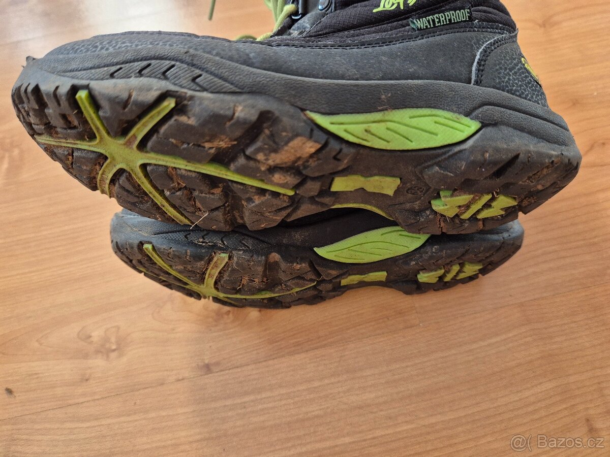 Zimní boty loap v.35 sněhule černo zelené - 7
