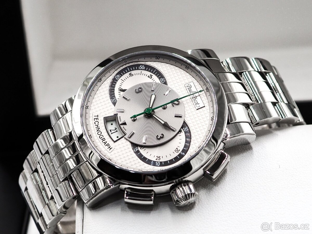 Paul Picot, model Technograph, originál hodinky / Netklé / - 7