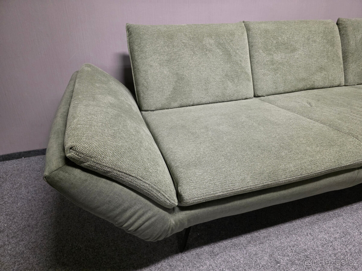 Velká rohová sedačka zelená PULL - 7