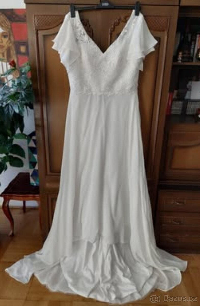 Antické boho svatební šaty - 7